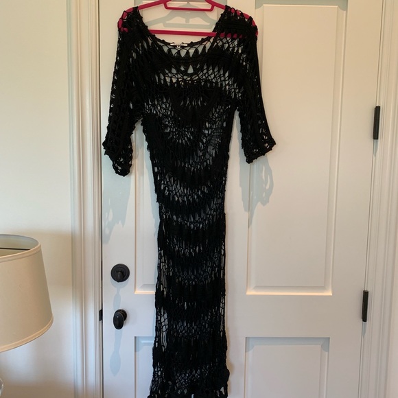 Wildfox Black Crochet Coverup - Picture 3 of 5